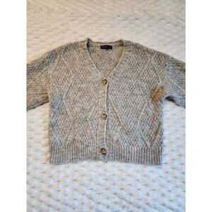 Gibson Look Women's Cable Knit Cardigan Sweater Cozy Beige Neutral‎